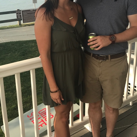 Express forest green dress - Picture 3 of 3